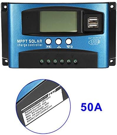 Soulitem 40A-100A MPPT Solar Panel Regulator Charge Controller 12V/24V Auto Focus Tracking Device