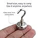 E BAVITE Neodymium Strong Magnetic Hooks, 30Lbs Heavy Duty Earth Magnets with Hook for Hanging, Kitchen, Workplace, Office and Garage - Pack of 45