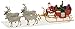 Preiser 30399 Christmas Sleigh Includes Santa, Packages & 4 Reindeer HO Model Figure