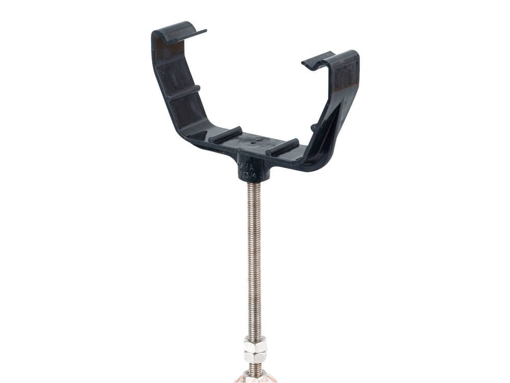 Pack of 2 Osma 4T894 SquareLine PVC-U 100mm Rise & Fall Bow / Pin (Black)