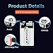 Delipow 9V Lithium ion USB Rechargeable Battery, High Capacity 650mAh USB Rechargeable 9V Battery, 1.5 H Fast Charge, 800 Cycle with Micro USB Cable, 2-Pack