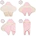 Receiving Blanket Wrap Swaddle-For Newborn Baby Nursery -Perfect Baby Shower Gift For Baby Boys-Super Soft -100% Plush Coral Fleece Double Layered Fabric - Pink Stars- With Gift Box (Pink) …