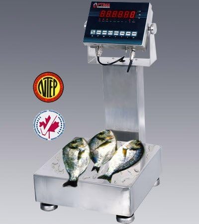 300 LBS x 0.05 LBS Optima Scale OP-915 NTEP IP 67 All Stainless Steel Washdown Bench Scale, 16" x 16" Platform NEW !!!
