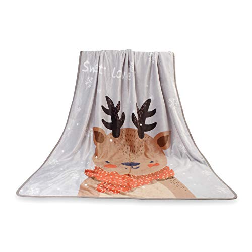 INSTABUYZ Babys' Velvet Soft Double Layer Swaddling Blankets (Brown, 106 x 130 cm)