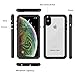 ORDTBY iPhone Xs Max Waterproof Case, Underwater Full Sealed IP68 Certified Cover Waterproof Snowproof Shockproof and Dustproof with Built-in Screen Protector for iPhone Xs Max (Clear)