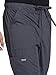 Cherokee Men Scrubs Pant Workwear Professionals Tapered Leg Fly Front Cargo WW190, L, Pewter