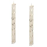 Fashion 18k Gold Plated Big Fan Fringe Drop Dangle Earrings Jewelry Chain Tassel Earrings Collarbone Earrings for Girls|EVERRICH