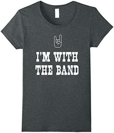 Womens I'm with the band t-shirt XL Dark Heather