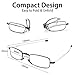DOUBLETAKE Reading Glasses - 2 Pairs Folding Readers Includes Glasses Case 1.00