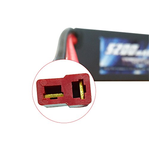 Zeee 5200mAh 7.4V 2S 50C LiPo Battery Hard Case for RC Car,Trucks, Boat