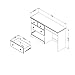 South Shore Desk with 3 Storage Drawers, Pure White