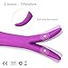 Louviva Multi-Function Vibrating Vibrator - G-spot Vaginal Clitoris Nipples Stimulation Dildo Massager - Rechargeable Waterproof Silicone Adult Sex Toys (Purple)