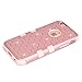 iPhone 6 Plus Case,iPhone 6S Plus Phone Case,HKW (TM) 3 in 1 Armor Shockproof Back Case Cover for Apple iPhone 6/6S Plus 5.5 Inch Case (Rose Gold) (MA1842)
