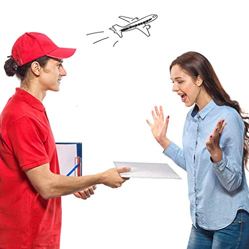 Ahagogo 50pcs Poly Bubble Mailers Padded Envelopes, Bubble Lined Poly Mailer Self-Seal Teal, Waterproof Bubble Lined Poly Mailer for Packaging (White)