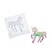 DOYOLLA Clear Unicorn Silicone Molds DIY Resin Jewelry Making Necklace Pendant Ring Pendant Casting Mould Craft Tool