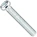 Small Parts Steel Pan Head Machine Screw, Zinc Plated, Meets JIS B1111, #2 Phillips Drive, M4-0.7 Thread Size, 25 mm Length, Fully Threaded, Imported (Pack of 25)