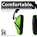 Vanderfields Earmuffs for Kids – Hearing Protection Muffs For Children Small Adults Women – Foldable Design Ear Defenders Protector with Adjustable Padded Headband for Optimal Noise Reduction - Green