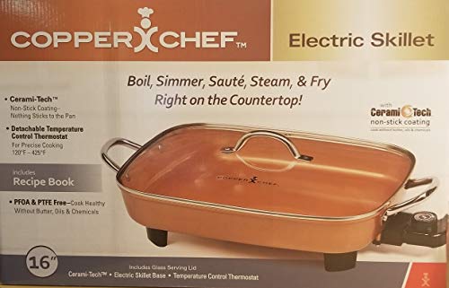 1 Chef+Electric+Skillet+Stainless+Handles
