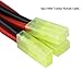 HRB 3 Pairs Mini Tamiya Battery Connectors Male & Female 14awg Silicone Wire Airsoft