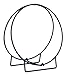 UniFlame Firewood Log Hoop Rack with 1/2