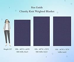100% Cotton Handmade Chunky Knit Weighted Blanket
