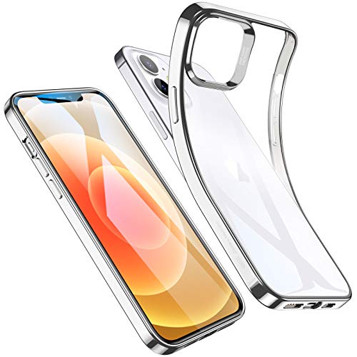 ESR Clear Case Compatible with iPhone 12 mini Case (2020) Clear Polymer Cover Slim Soft Silicone with Microdot Pattern Anti-Scratch -Silver