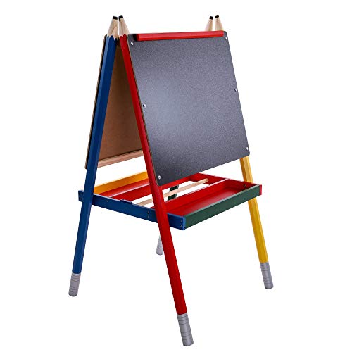 U.S. Art Supply Zuma Children's DoubleSided Art Activity Easel with