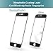 Klearlook [Crystal Series] HD Clear 9H Tempered Glass Screen Protector and Matte Back Flim for Apple iPhone 7 Plus, Black Frame (1+1 Pack)