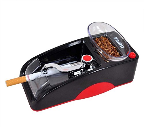 Cam2 Electric Cigarette Tobacco Rolling Automatic Roller Maker Mini Machine (Red and Black)