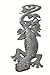 It's Cactus Gecko Climbing The Wall, Decorative Plaques, Indoor and Outdoor, Handmade in Haiti from Recycled Steel Drums 6 x 35 inches