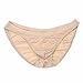 FEESHOW Men's Silky Bikini Briefs Bulge Pouch Underwear Swimwear Ruched Back Apricot one Size