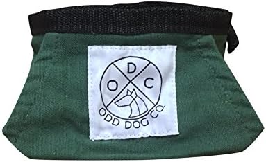 Odd Dog Company Large Travel Pet Cat Horse Camping Bowl | Food and Water | Collapsible, Portable Canvas | No Spill Convenient for Hiking, Glamping Supplies, Park, Walks | Loop for Carabiner