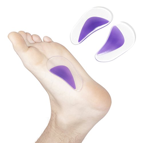 Gel Arch Support Insoles by Curative Science™ These Flat Feet Cushion Pads Reduce Pain from