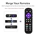Universal Remote Control For Roku Player With 9 More Learning Keys to Control TV Soundbar Receiver All in One (Fit For Roku 1 2 3 4 Premier+ Express Ultra)【NOT FOR ROKU STICK & BUILT-IN ROKU TV】thumb 2