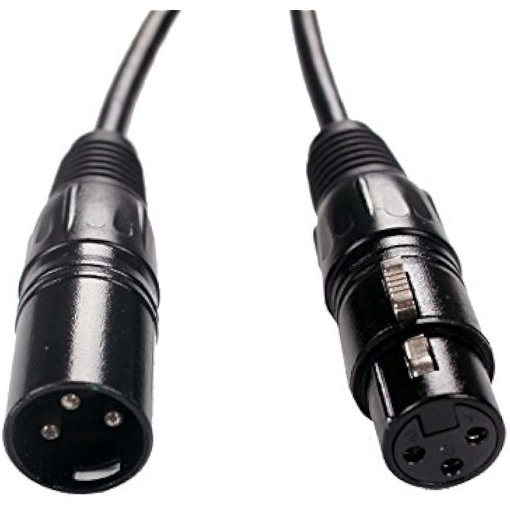 Dmx Cable 5PCS 6.5ft /2m Long Xlr Dmx 512 3Pin True Male To Female For