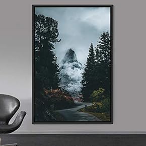 signwin Framed Canvas Wall Art Global Landscape Mountain...