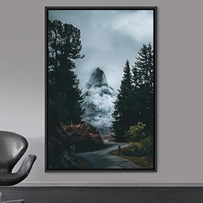 signwin Framed Canvas Wall Art Global Landscape Mountain...