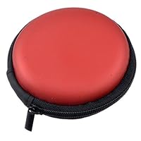 Hoomall Round Portable Data Cable Headset Storage Bag Carrying Hard EVA Case Earbuds Pocket Collection Box Earphone Headphone Cable Jewelry Storage Container Bag