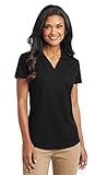 Port Authority Women's Dry Grid Polo, X-Large, Black
