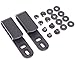 Quick Clip Pro Tough Holster Clips, Adjustable Cant for IWB OWB Kydex, Leather, Hybrid Holster Making. Tuckable Black Plastic with 1/4