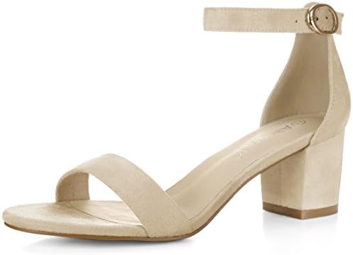 Women's Open Toe Block Heel Ankle Strap Sandals