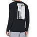 Under Armour Men's Freedom Flag Long Sleeve T-Shirt,Black (001)/White, Medium