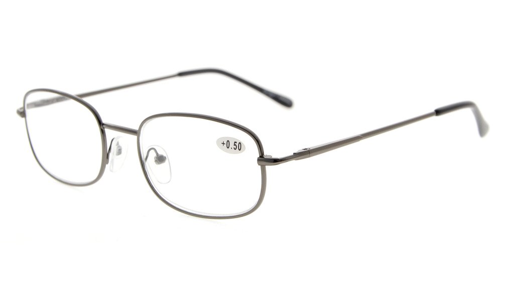 Eyekepper Metal Frame Spring Hinged Arms Reading Glasses