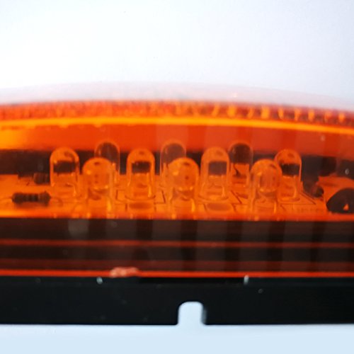 NEW SUN 2x Amber 10 LED Trailer Marker Lights Side Front Rear Clearance Lights 4" x2” Rectangle LED Lights - Thumbnail 4