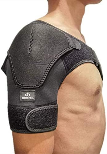 COPPER HEAL, Adjustable Shoulder Support, Fits Both Right & Left Posture Corrector Women & Men