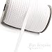 12 Yards of LYRA 11 Picot-Edge Plush White Lingerie Elastic, Made in Italy