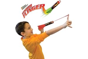 Geospace Pump Rocket Finger Flingers - Set of 2 Flying Foam Rockets