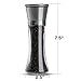 Elegant Salt and Pepper Grinder Set, INTEREST&TASTE Premium Stainless Steel Salt & Pepper Mill Shakers with Clean Brush - Enjoy Your Favorite Spices, Fresh Ground Pepper, Himalayan Or Sea Salts (Tall)