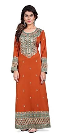 Trendyfashionmall Women's Printed Kaftans Maxi Dress Multiple Colors & Designs
