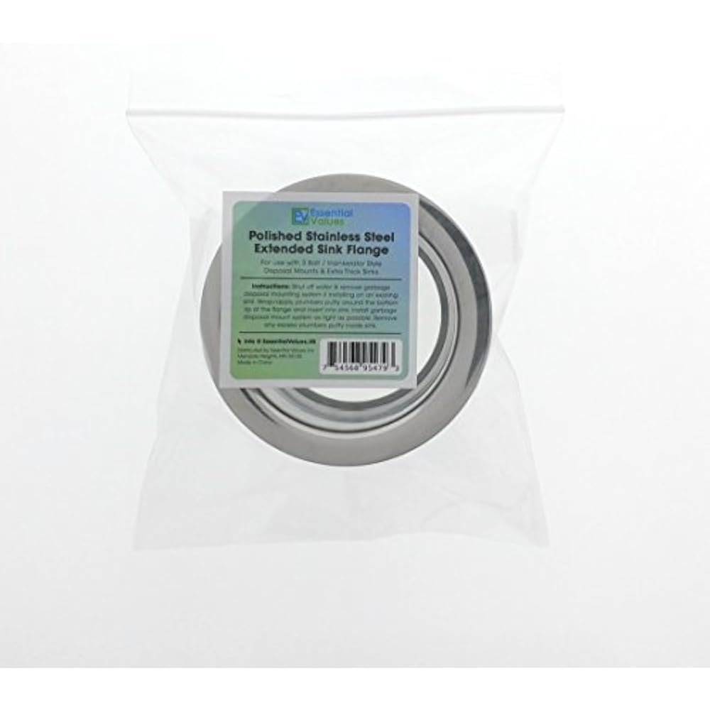 Kitchen Extended Faucet Flanges Sink Flange, Deep Polished Stainless